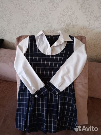 Школьная форма для девочки 122 128 синяя