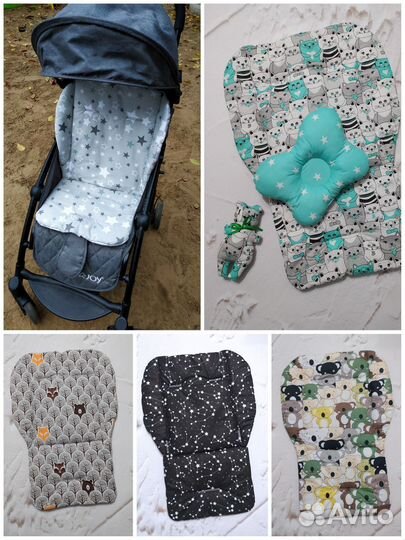 Матрасик -вкладыш для стульчика, в коляску