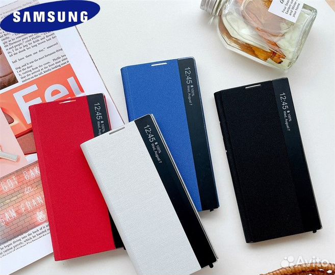 Чехол книжка магнитный samsung galaxy note 10 plus