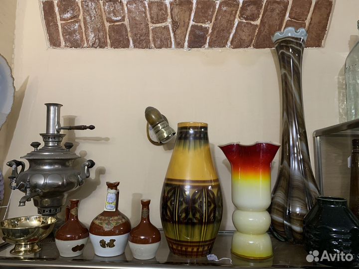 Вазы стекло. Красный Май СССР и другие