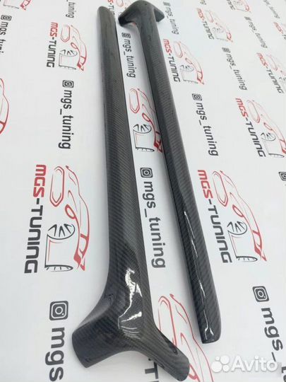 Карбоновые накладки на стойки G-class w463 карбон