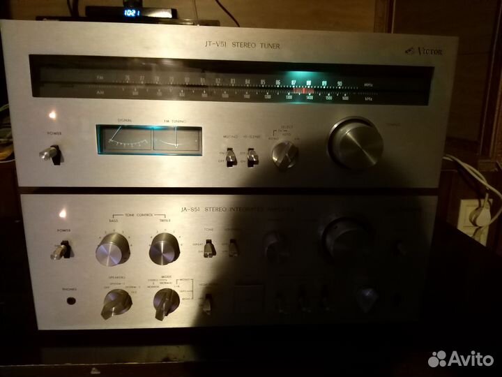 Усилитель victor JA-S51и тюнер JT-V51