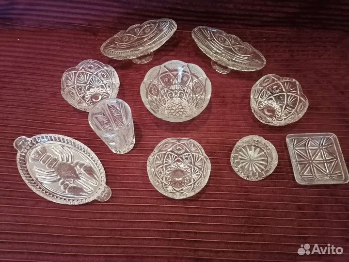 Вазы хрусталь и стекло СССР