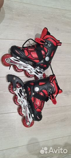 Комплект ролики cougar 28-31 шлем защита