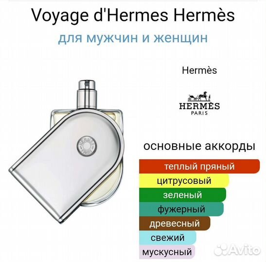 Аромат Voyage d'Hermes Hermes (новый), 35 мл