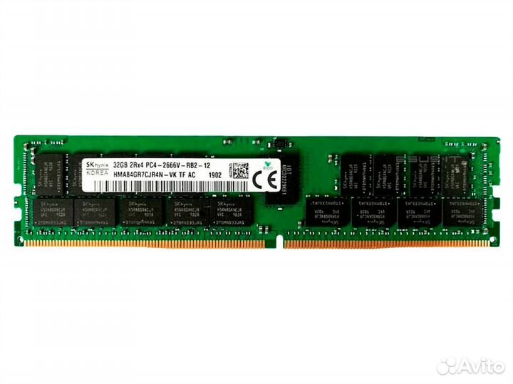 Серверная память DDR4 ECC REG 32Gb 2666 Hunix