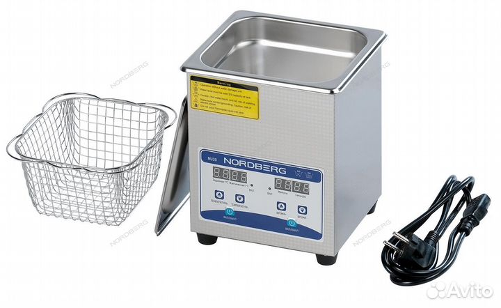 Ультразвуковая мойка с подогревом, 2 л