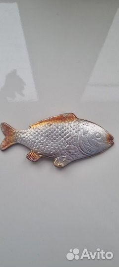 Елочные игрушки СССР. Картонаж. Рыба Окунь
