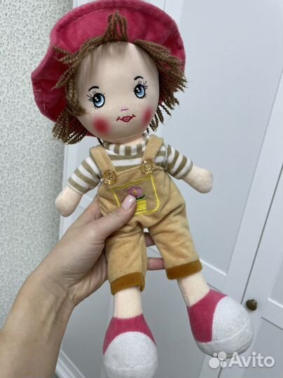 Игрушки мягкие робот и кукла