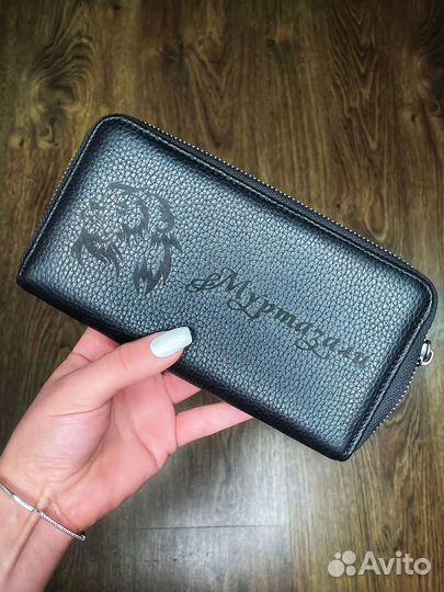 Мужской ремень кожаный с коробкой и гравировкой