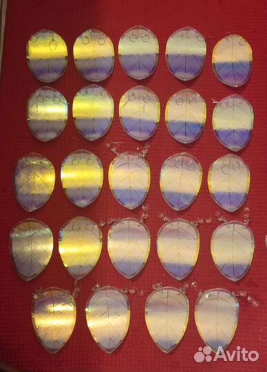 Подвески листики для люстры