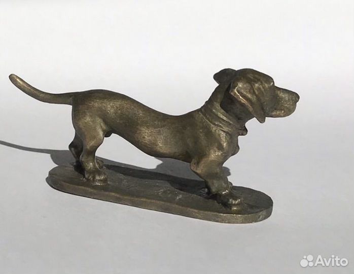 Такса Бронза Статуэтка Собака