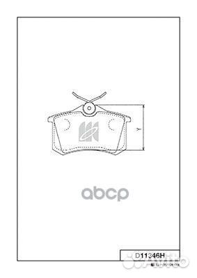 Колодки тормозные, задние (с антискрипной пласт