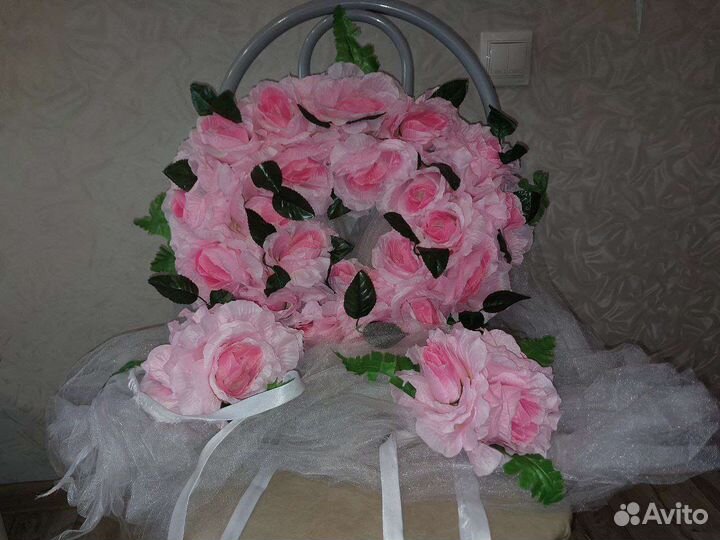 Украшения для машины на свадьбу