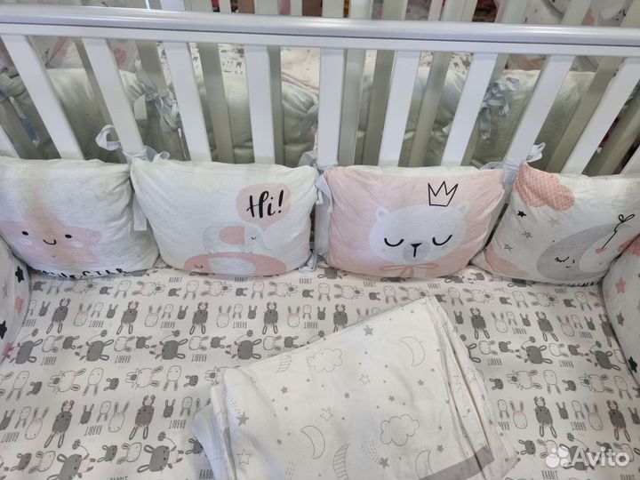 Бортики в детскую кроватку