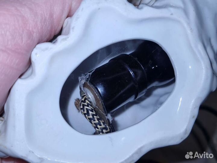 Статуэтка фарфор светильник