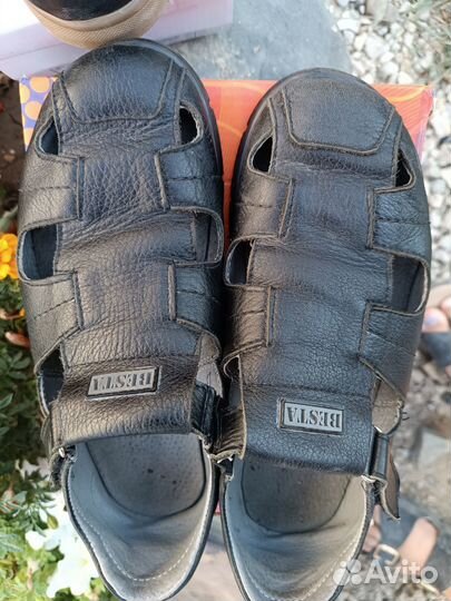 Летние туфли для мальчика школьные. Кожа. 37 р-р