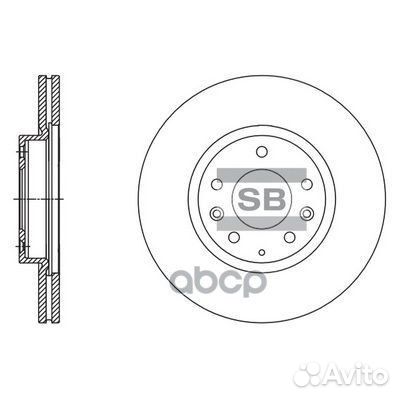 Диск тормозной передний mazda 6(GH) 07- sd4417
