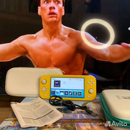 Прошитый Nintendo Switch Lite Yellow