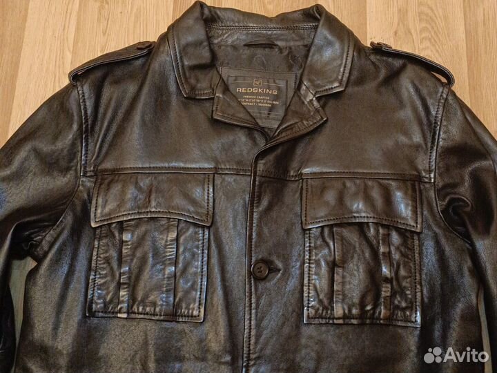 Оригинал Кожаная Куртка Redskins US L