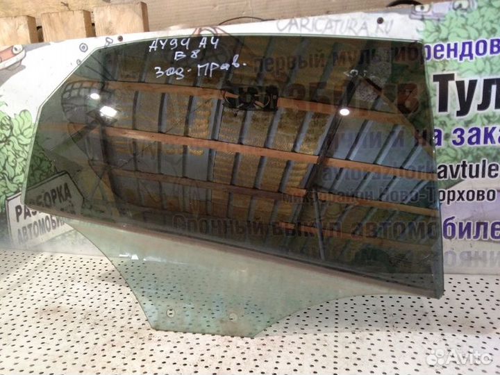 Стекло двери заднее правое Audi A4B8