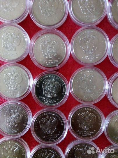 Набор 25 рублевых монет (49шт.) 2011-23гг