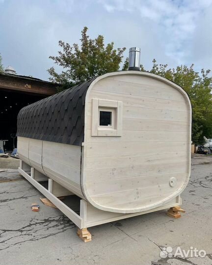 Баня бочка квадро. Любого размера