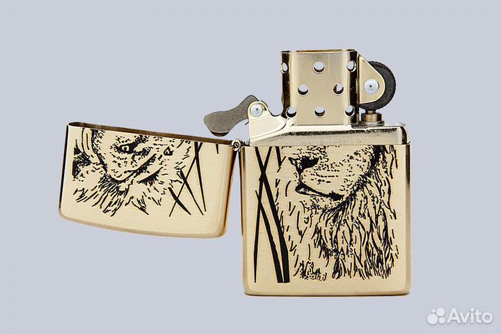 Зажигалка Zippo 204B Proud Lion Оригинал Новая