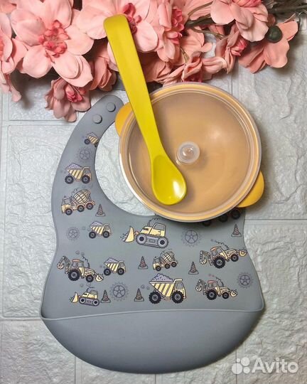 Силиконовая детская посуда