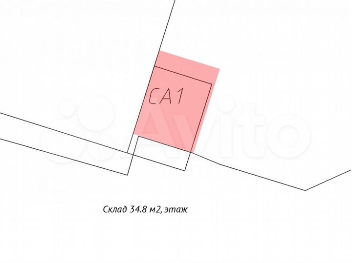 Теплый Склад, 34.8 м²