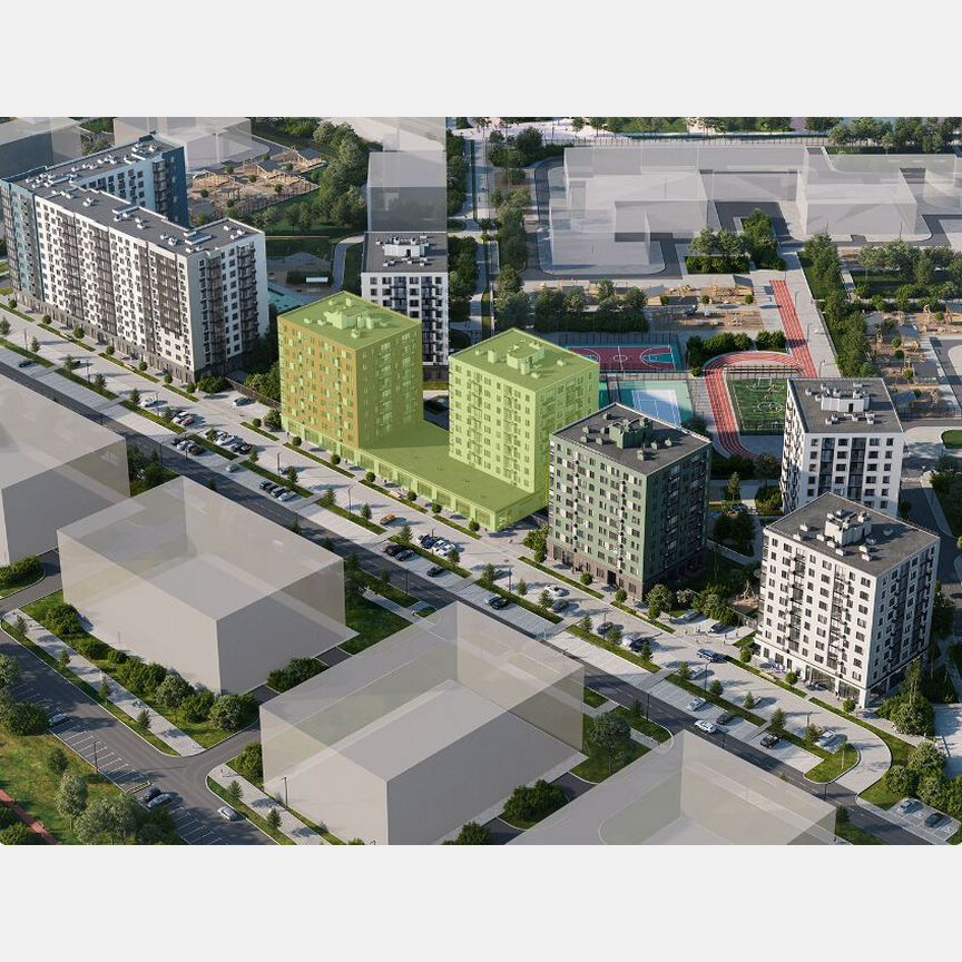 2-к. квартира, 52,1 м², 4/9 эт.