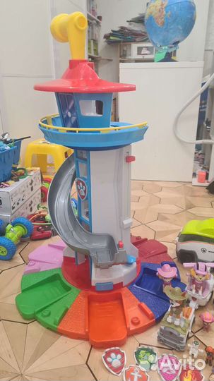 Щенячий патруль игрушки база патрулевоз машинки