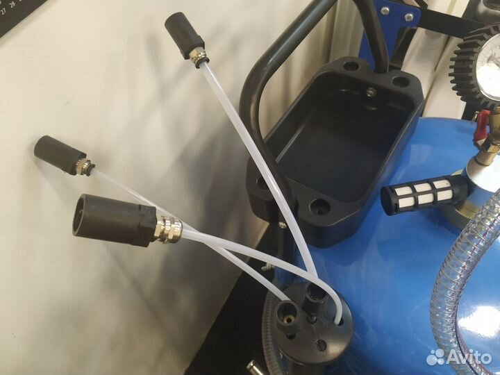 Установка для замены масла с щупами и ванной 80 л