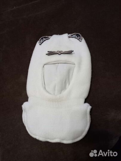 Шапка шлем для девочки