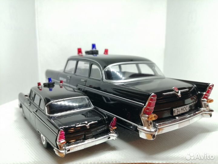 Модель газ-13 «Чайка» «милиция» в масштабе 1:24