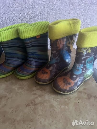 Резиновые сапоги пакетом р.27,30