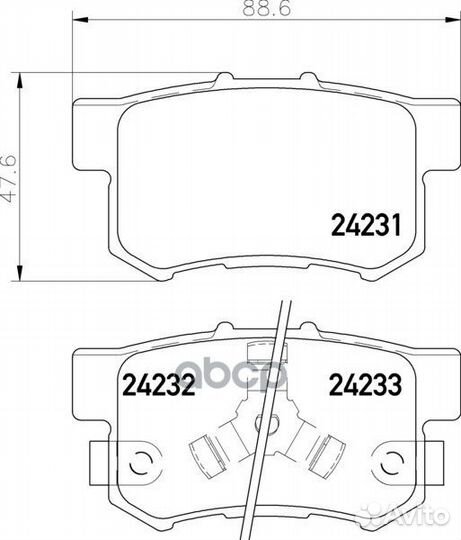 Колодки тормозные дисковые зад (PF-8580) NP