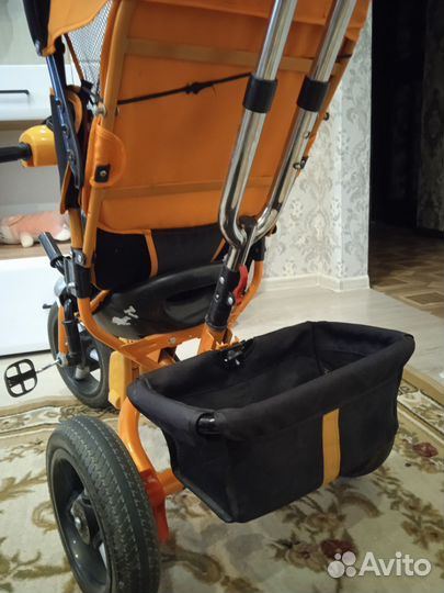 Велосипед коляска с ручкой