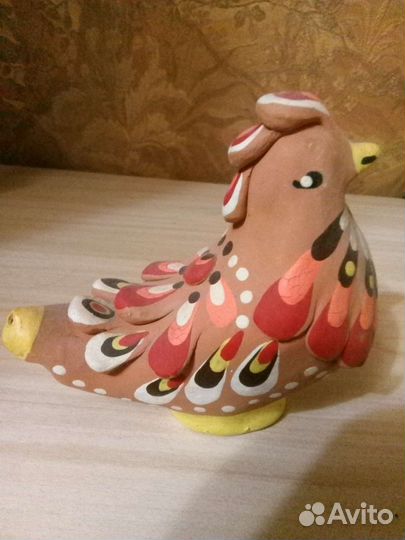 Торжокские глиняные игрушки свистульки СССР