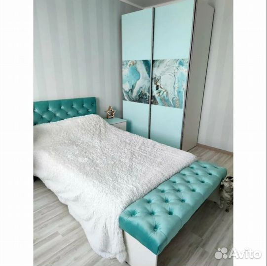 Кровать, шкаф, тумба, пуф- за все: