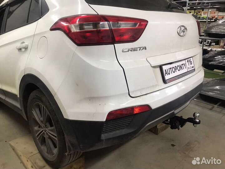 Фаркоп Hyundai Creta легкосъемный квадрат