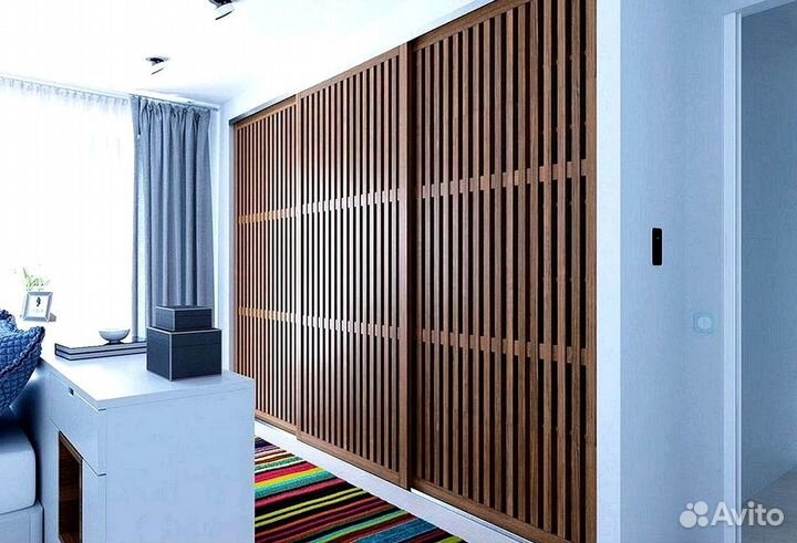 Раздвижная реечная дверь