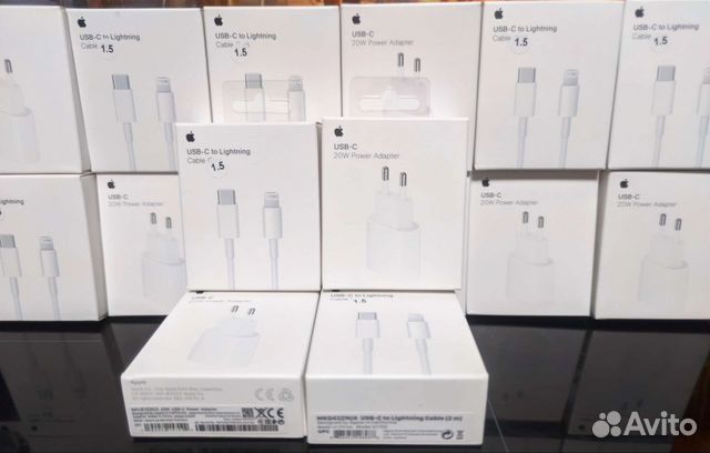 Зарядка на Apple iPhone Блок, кабель TypeC 1.5м