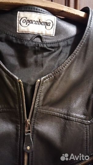 Плащ из натуральной кожи