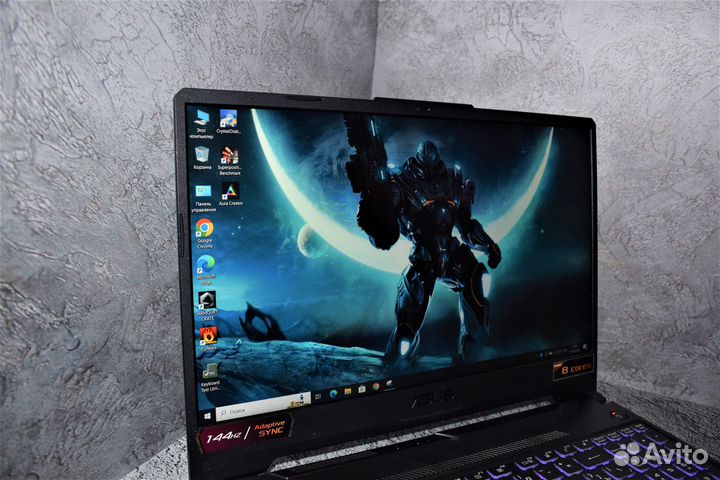 Игровой ноутбук asus на Ryzen 7 4800H/ RTX 3050
