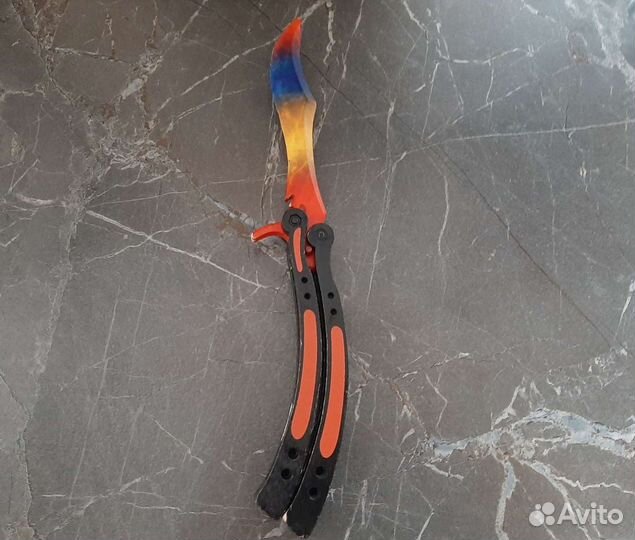 Деревянный нож бабочка