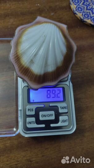 Пудреница ракушка серебро 875, СССР