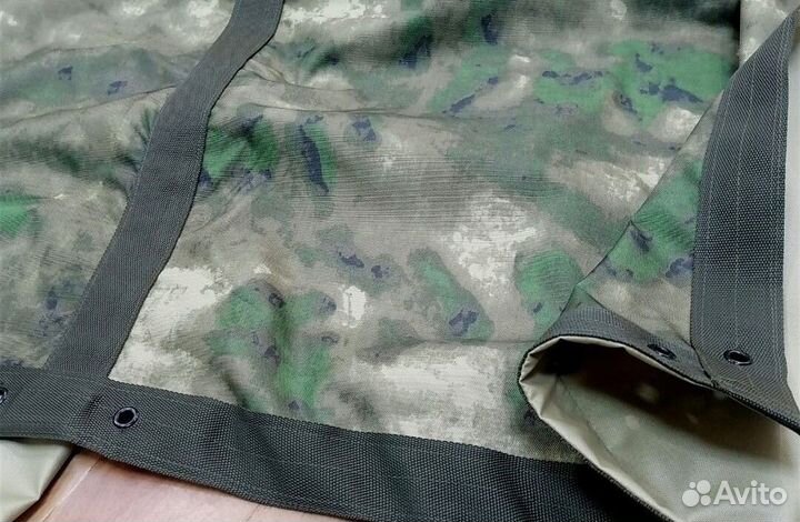 Тент 3 на 3 метра военный мох прорезиненный