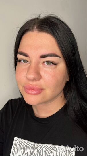 Пудровое напыление бровей, татуаж. фмр