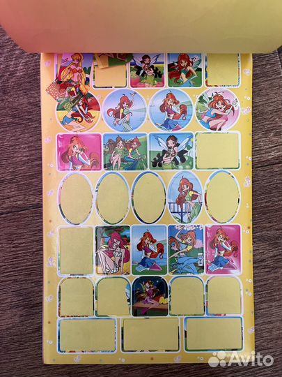 Винкс наклейки, блокнот, журналы